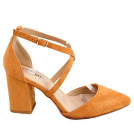 Pumps mit breitem Absatz camel NC900 Camel braun