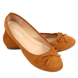Camel 9F116 Ballerinas aus Wildleder in Camel braun