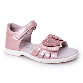 PE1 Sandalen für Kinder mit Klettverschluss Pink My Heart rosa