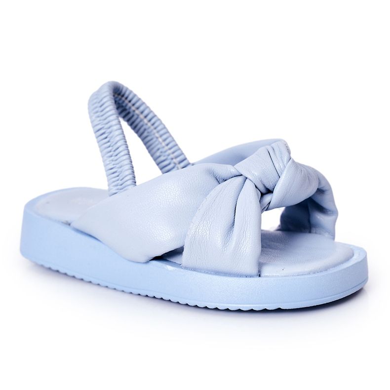 FR1 Kindersandalen mit geripptem blauem Kaugummi
