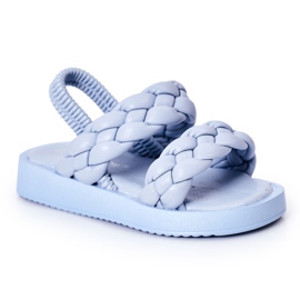 FR1 Kindersandalen mit geripptem blauem Cutie-Pie