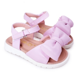 FR1 Kindersandalen mit Schleife Violett Abbie lila