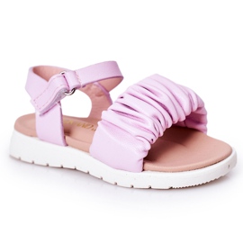FR1 Sandalen für Kinder mit Klettverschluss Violett Aimy lila