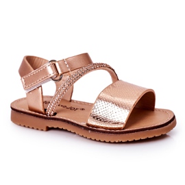 FR1 Kindersandalen mit Pailletten Roségold Blake golden