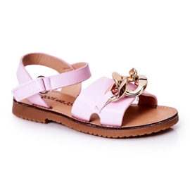 FR1 Kindersandalen mit Kette Violet Buffy lila