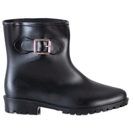 SHELOVET Galoschen mit dekorativer Schnalle schwarz