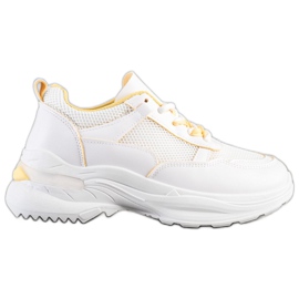SHELOVET Stilvolle weiße Turnschuhe