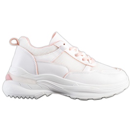 SHELOVET Stilvolle weiße Turnschuhe