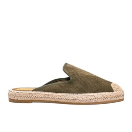 Grüne Flip-Flops mit aufgebauter Kinshasa-Front