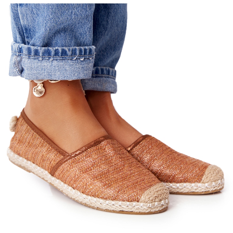 Espadrilles On Straw Lu Boo Brown Sole braun