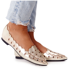 Durchbrochene Loafer für Damen Lu Boo Golden