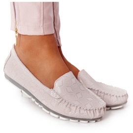 Rio Flore umweltfreundliche Loafer aus Leder grau