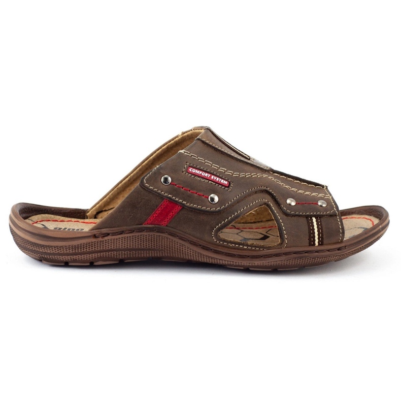 Olivier Herren 334GT braune Hausschuhe