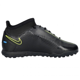 Nike Phantom Gt Club Df Tf Jr CW6729 090 Fußballschuhe schwarz schwarz