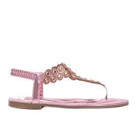 Barbados rosa glänzende Flip-Flops