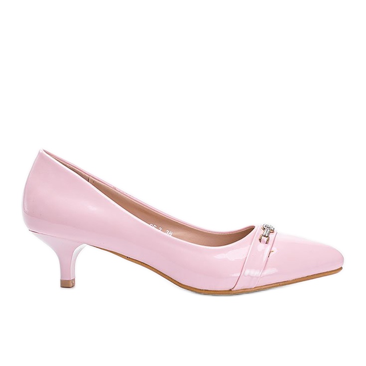 BM Pinke Pumps auf einem Candy Low Heel rosa