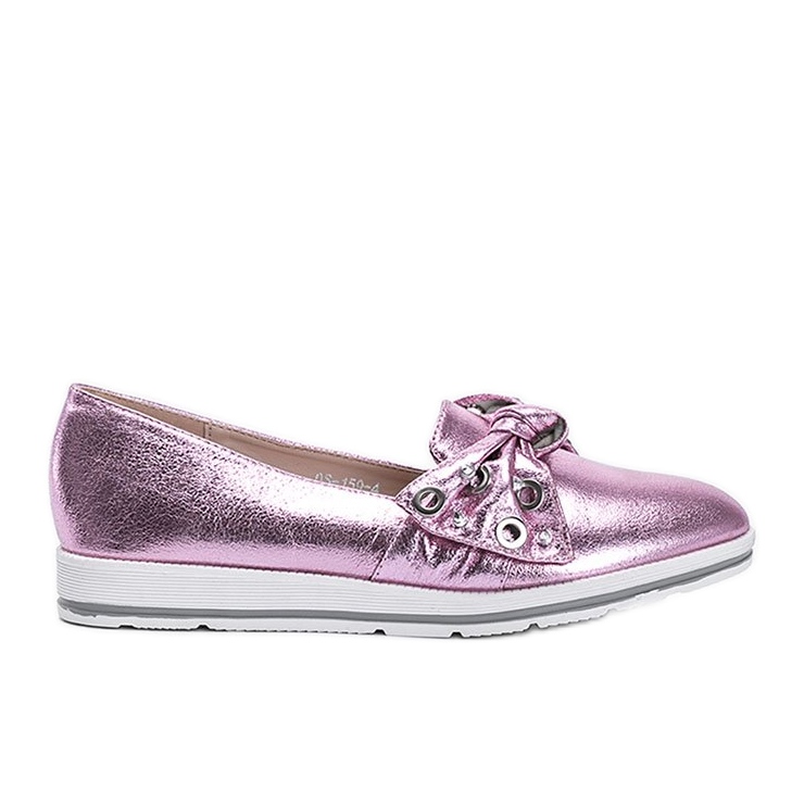 Metallic-Pink-Loafer Mit dir rosa