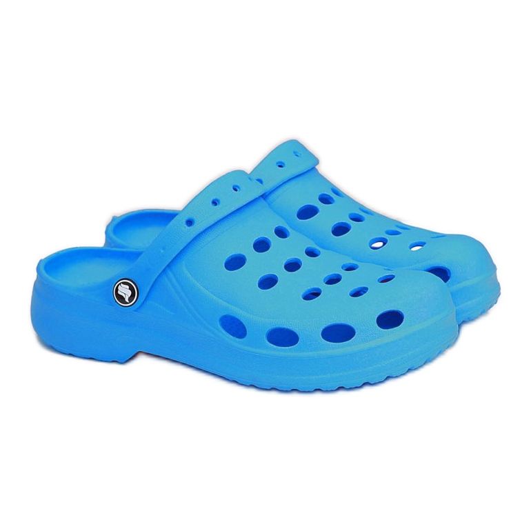Flameshoes Damen Hausschuhe Eva Blue Foam Crocs blau