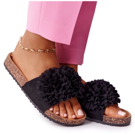 PE1 Schwarze Blumenbombe auf der Korksohle