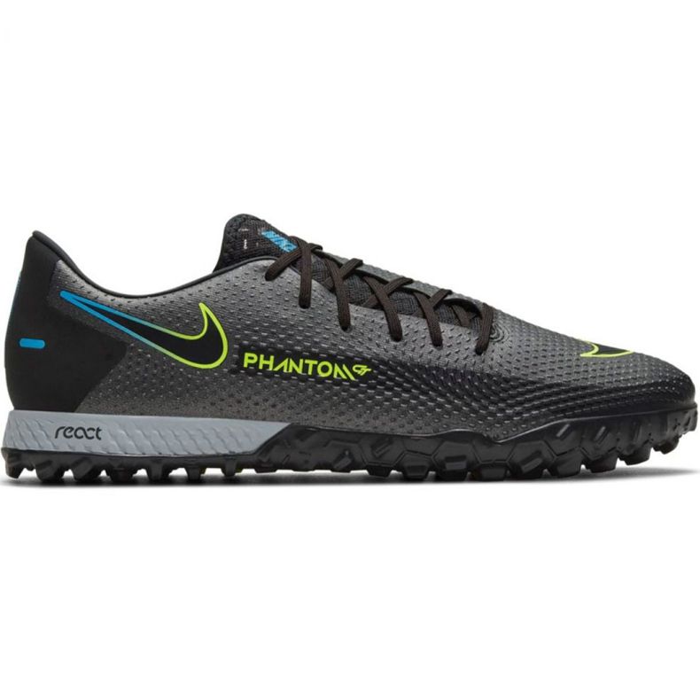 Nike React Phantom Gt Pro Tf M CK8468 090 Fußballschuhe mehrfarbig grau