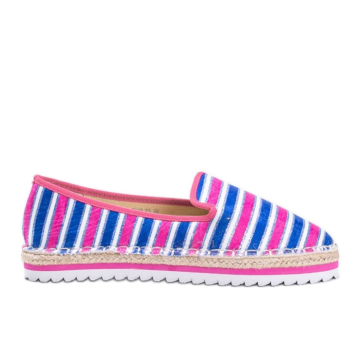 Ottawa rosa gestreifte Espadrilles navy blau