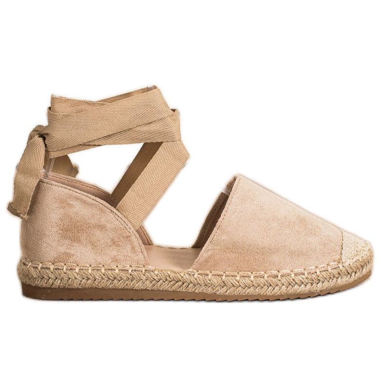 SHELOVET Modische gebundene Espadrilles beige