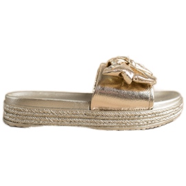 Modische VINCEZA Goldene Hausschuhe