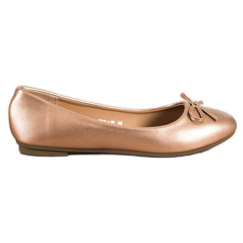 Diamantique Klassische Ballerinas golden