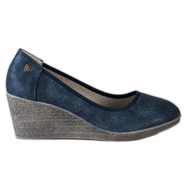 Goodin Leichte Keilpumpen marineblau blau