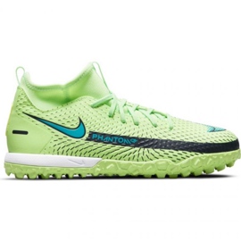 Nike Phantom Gt Academy Df Tf Jr CW6695 303 Fußballschuhe mehrfarbig grün