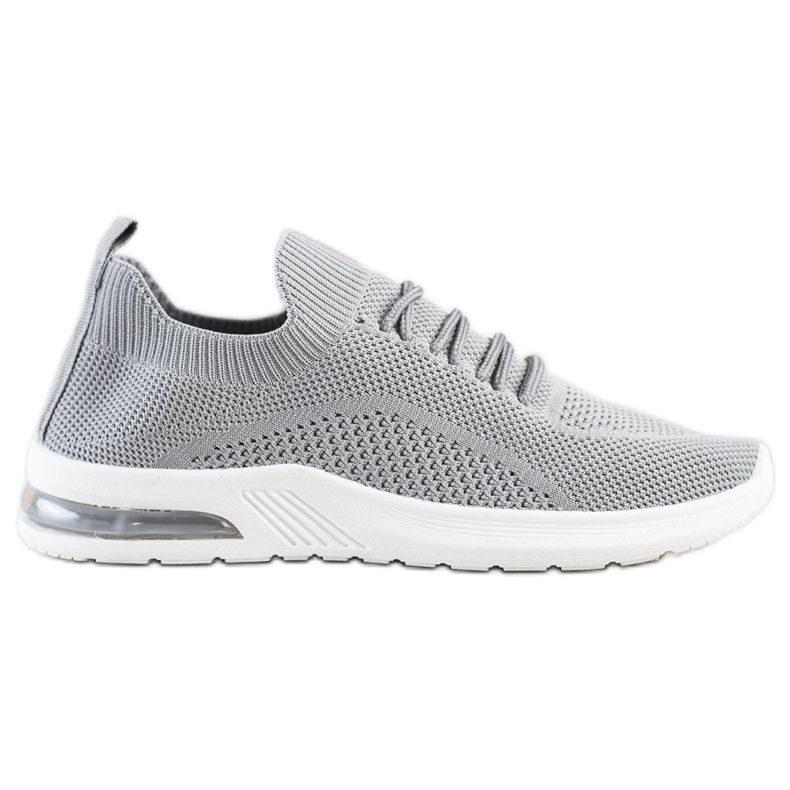 Diamantique Graue Sportschuhe