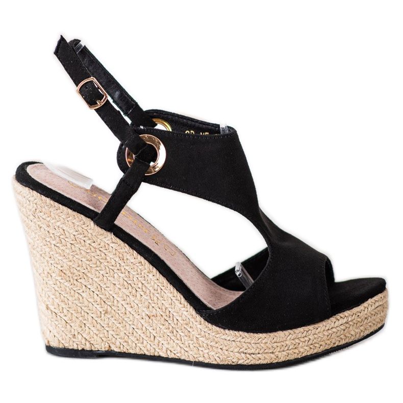 Goodin Geschlossene Espadrilles-Sandalen schwarz