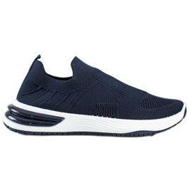 SHELOVET Durchbrochene Slip-On-Sneakers marineblau blau