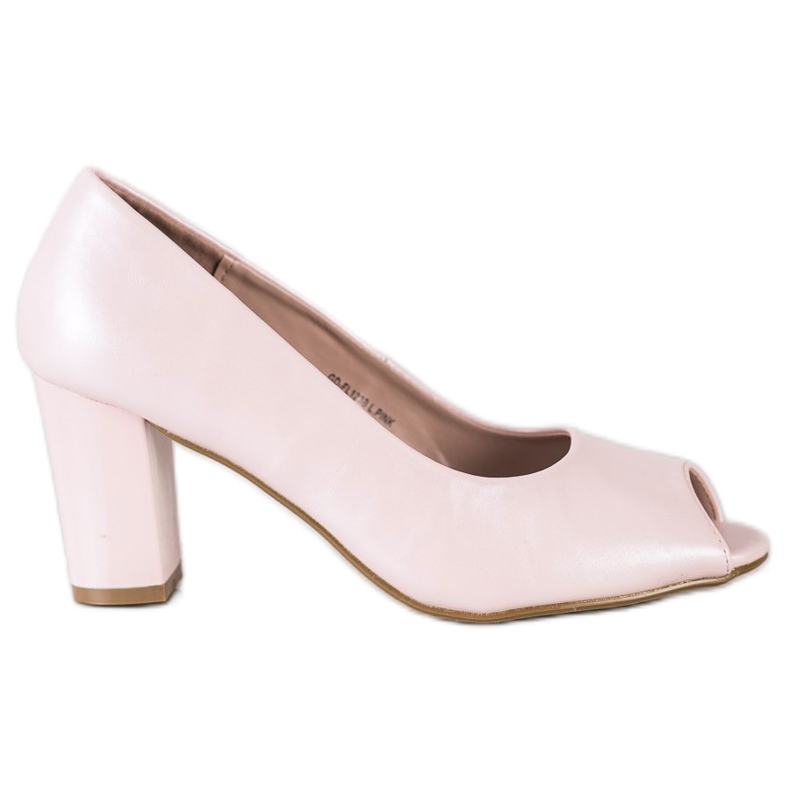 Goodin Pumps mit offener Zehenpartie rosa