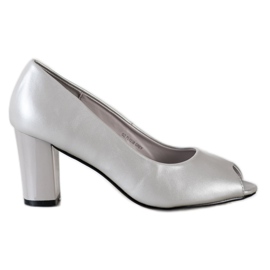 Goodin Pumps mit offener Spitze silber- grau