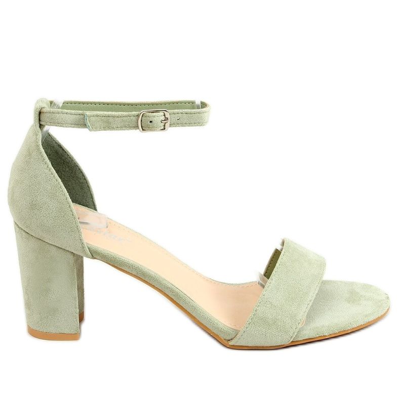 Hochhackige Sandalen aquamarin LL-210P Grün