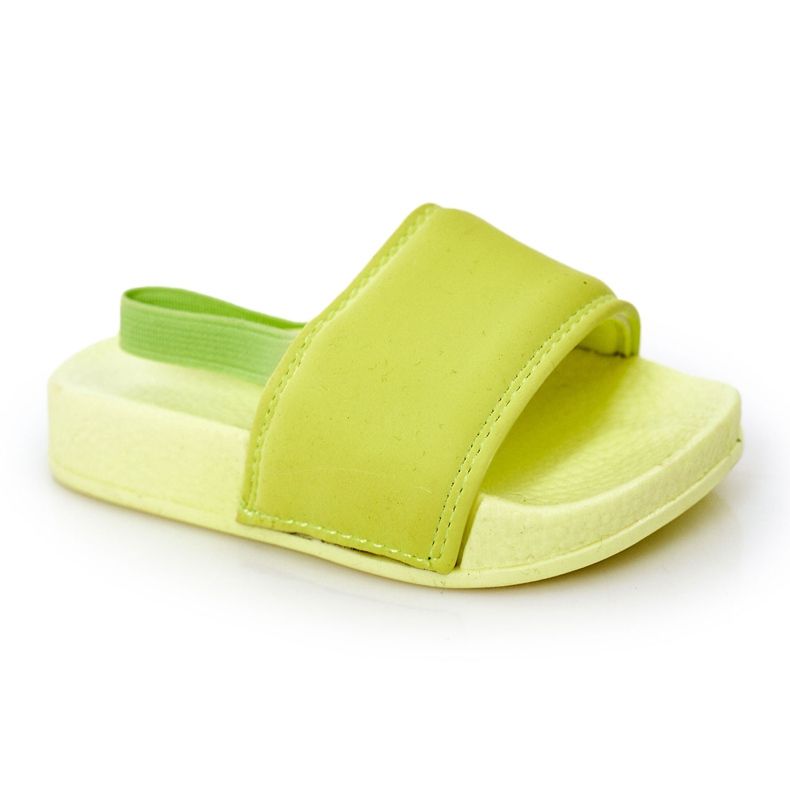 FR1 Lime Lime Gummi Hausschuhe für Kinder Schwimmer grün
