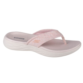 Skechers On the Go 600-Sunbathe W 140000-LTPK Flip-Flops schwarz rosa