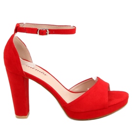 Red S-850 Rote Plateau-Sandalen