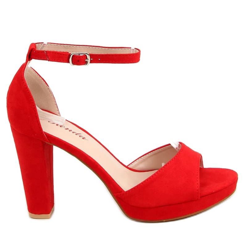 Red S-850 Rote Plateau-Sandalen