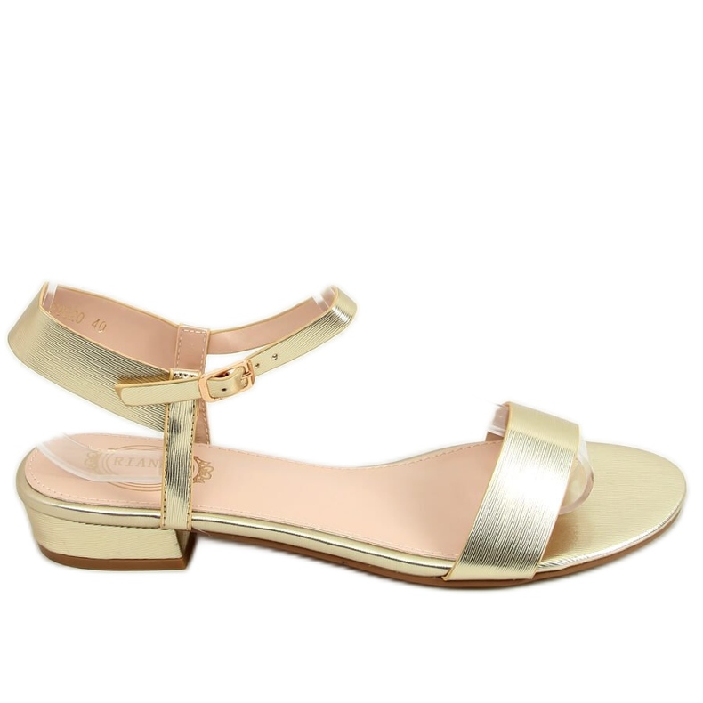 Flat-Sandaletten Gold F9020 Gold- golden
