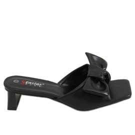 Schwarze Designer-Heels T388P Schwarz