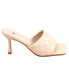 Gesteppte beige T367P Beige Hausschuhe