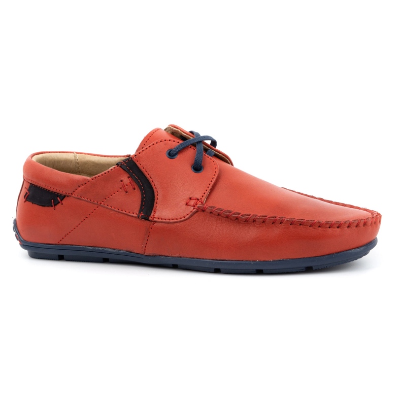Olivier Herren Leder Loafer 297 rot
