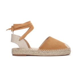 Damen-Espadrille-Sandalen 2331-68-camel beige