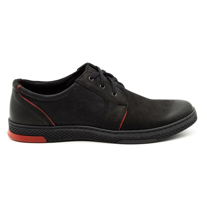 Joker Herren Leder Freizeitschuhe 322/2 schwarz