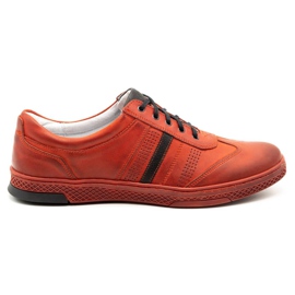 Joker Herren Leder Freizeitschuhe S21 / 2 rot