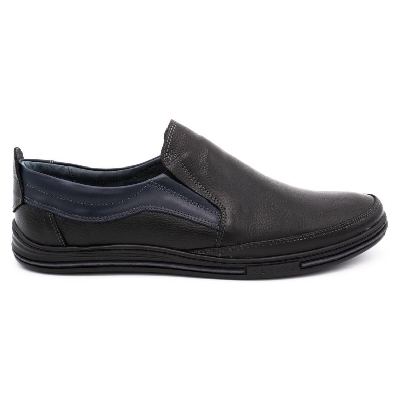 Olivier Herren Leder Loafer 715MP schwarz