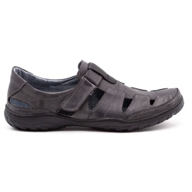 Polbut Herren durchbrochene 260 graue Sommerschuhe