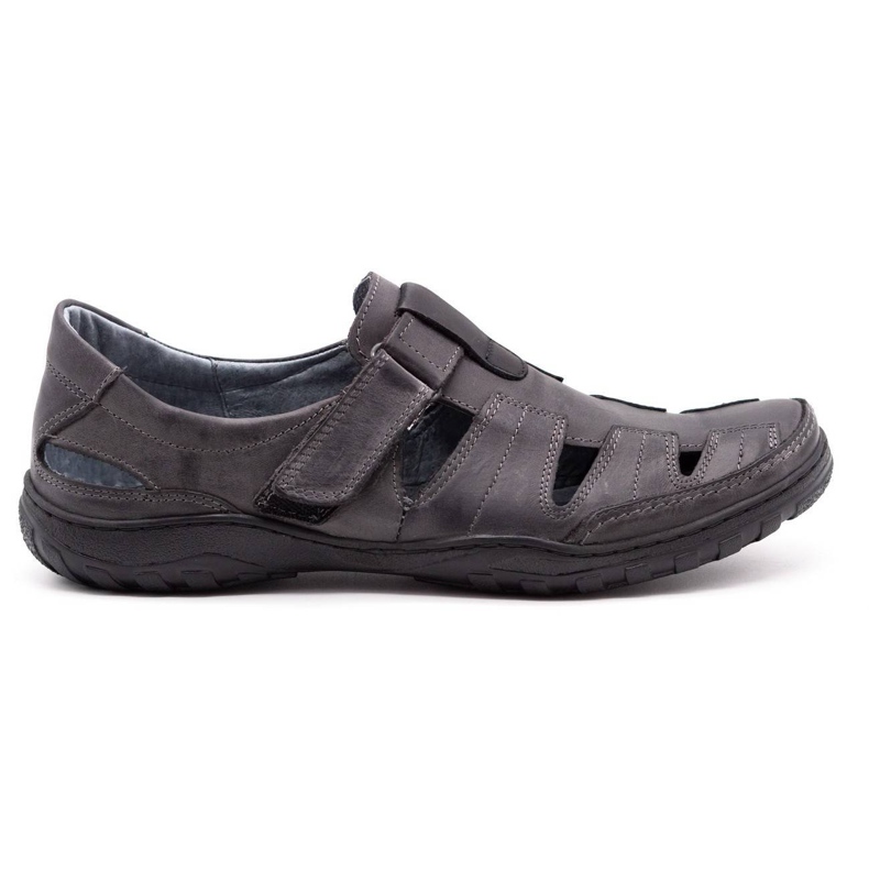 Polbut Herren durchbrochene 260 graue Sommerschuhe